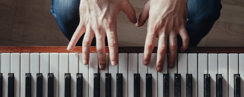 Piano from above