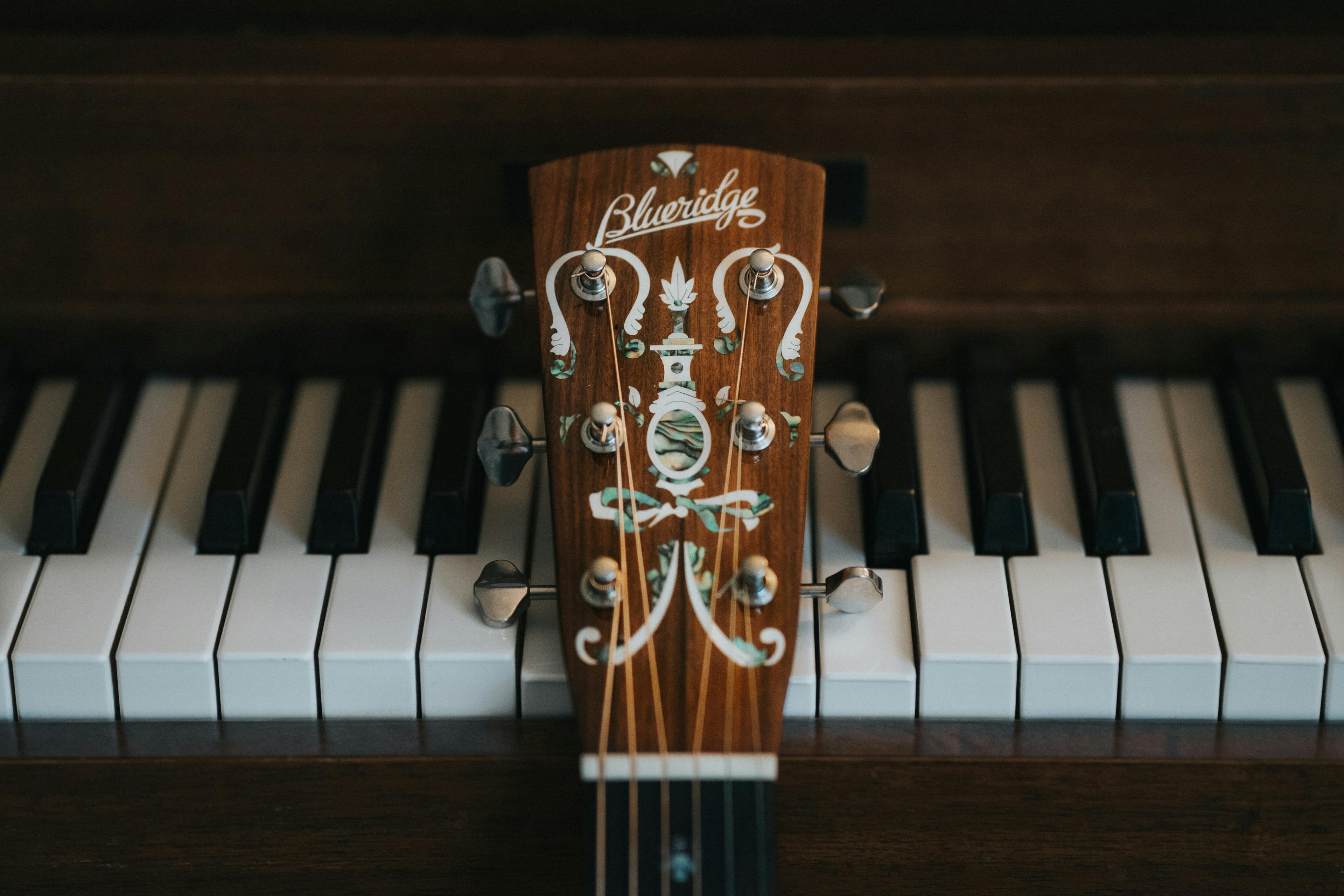 piano and guitar