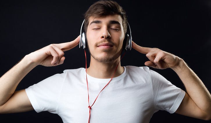 Man with headphones