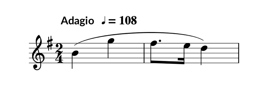 Tempo markings